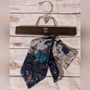 Spencer & Lowe Vintage Hunting For Game Novelty Tie W/ Dog